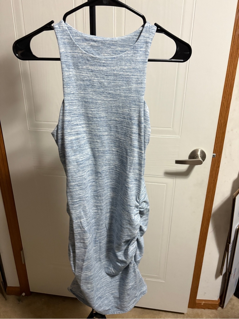 Victoria's Secret Heathered Light Blue Sleeveless Midi Dress